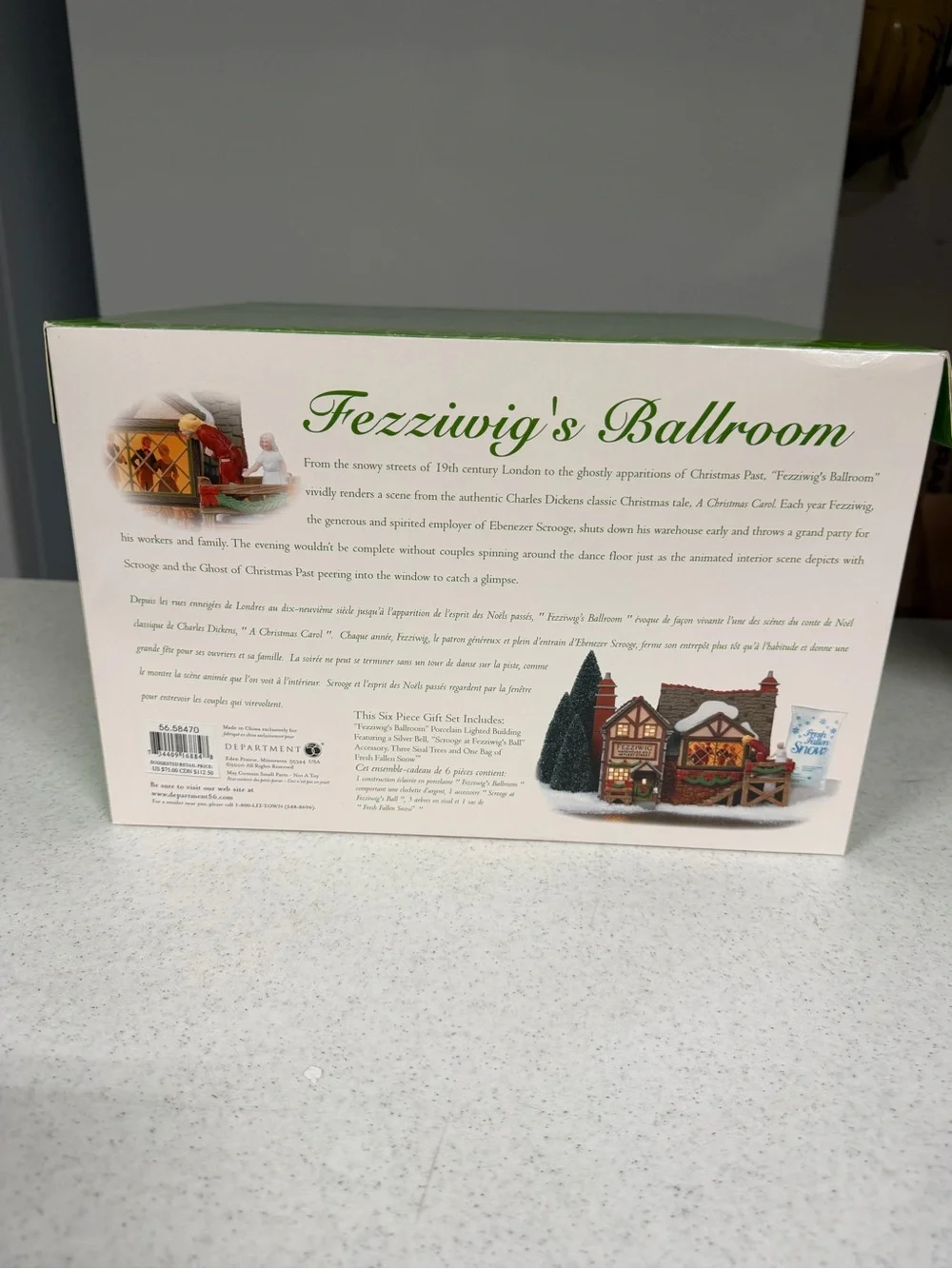 Dept 56 Fezziwig's Ballroom, Dickens' Village Gift Set, Item #58470 NEW IN BOX